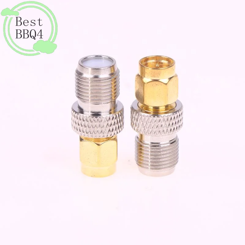 (BBQ4)2pc/Group SMA Male Turn F Female Copper RF Conversion Head Smaj/FK SMA Internal Thread Inner Needle Turn F External