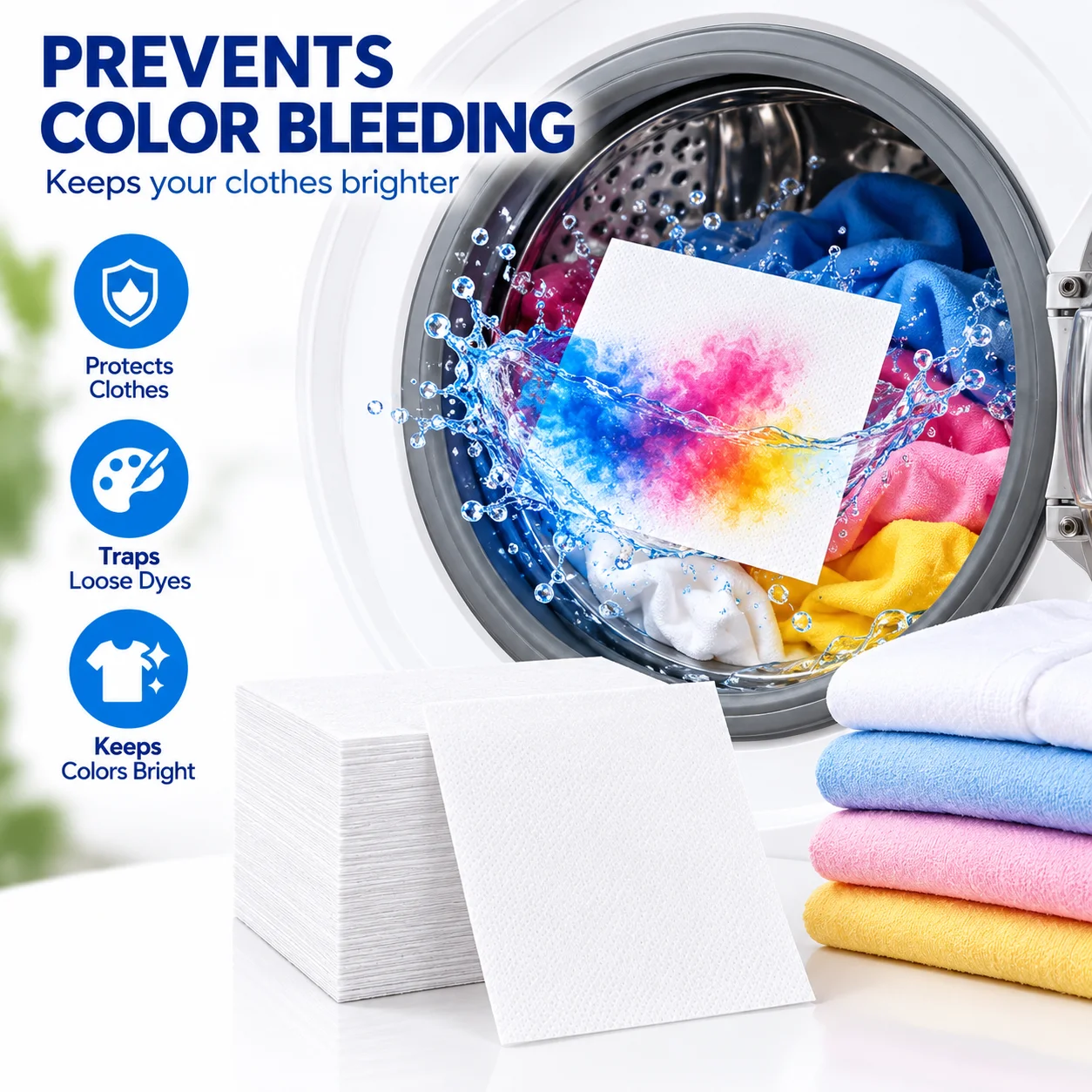 50/100/200 pces lavanderia cor absorvente papel anti- tingimento comprimidos de lavanderia para máquina de lavar roupas limpas folhas coletoras de cor