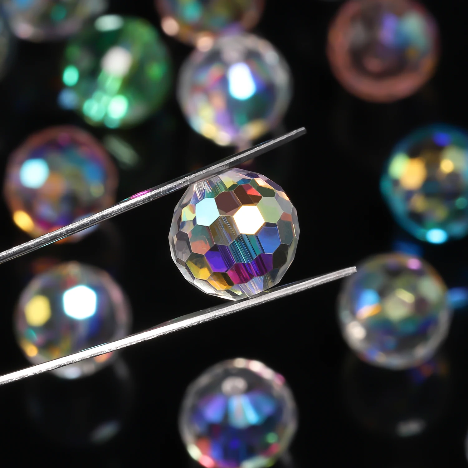 6mm 8mm 10mm Faceted Crystal Glass Beads Multicolor Round Bulk for Jewelry Making Necklace Bracelet Earring