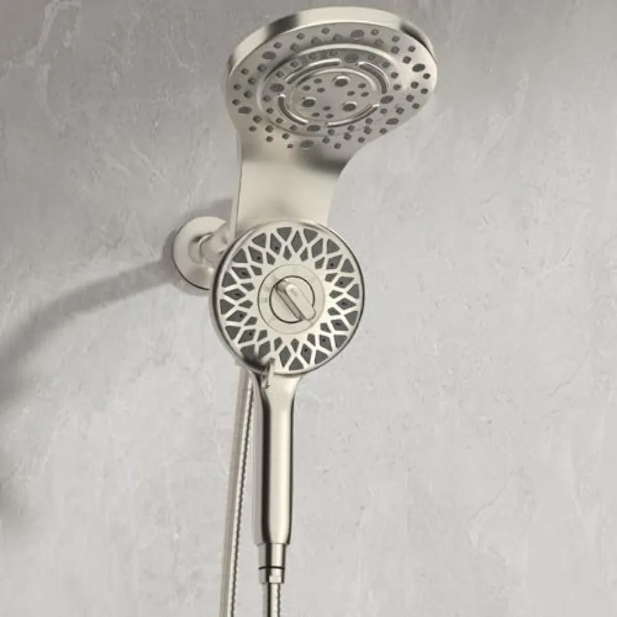 

High Pressure Rain Shower Head with Handheld Spray, Magnetic Dual Shower Head with Handheld Combo, Magnetix Waterfall Showerhea