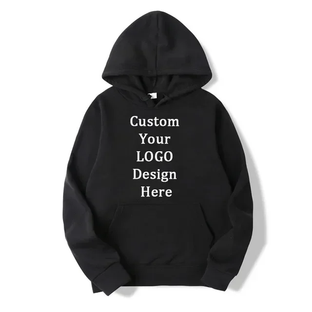 Custom Hoodies Female Diy Logo Picture Printed Hip Hop Women Sweatshirts Pullover Grunge Customize Logo Personalized Streetwear