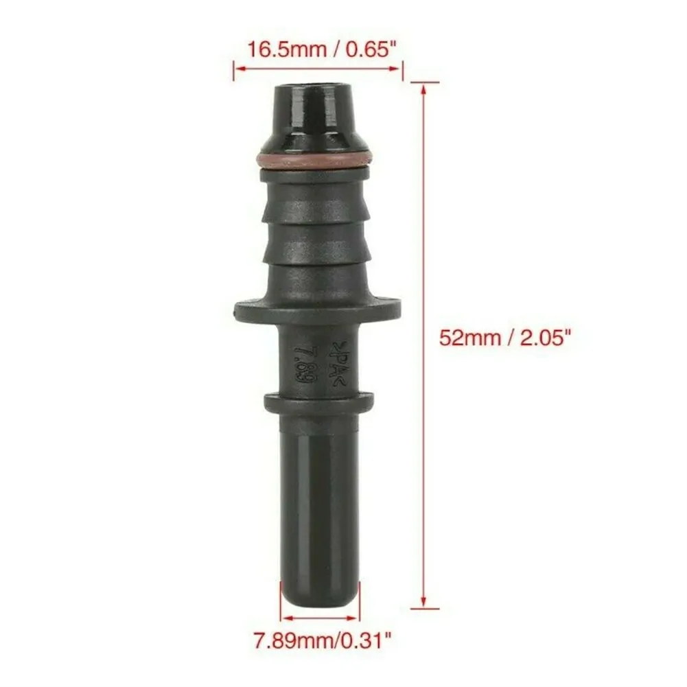 Barb Coupler Interface 7.89 Fuel Hose 8mm Adapter Black Bundy Connector Line For Connect The Fuel Lines Hot Sale