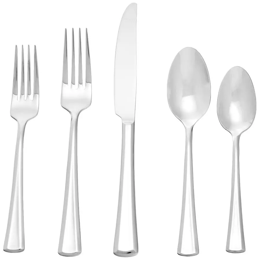 

Благородный набор столовых приборов на каждый день из 20 предметов, сервиз на 4 человека, нержавеющая сталь 18, 0