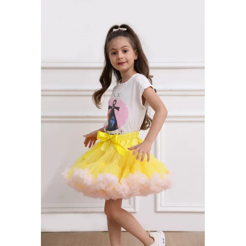 HOT Girls Tulle Skirt Baby Girl Clothes Tutu Pettiskirt Skirt Fashion Girl Clothes Princess Skirts Skirt For Girls Clothing