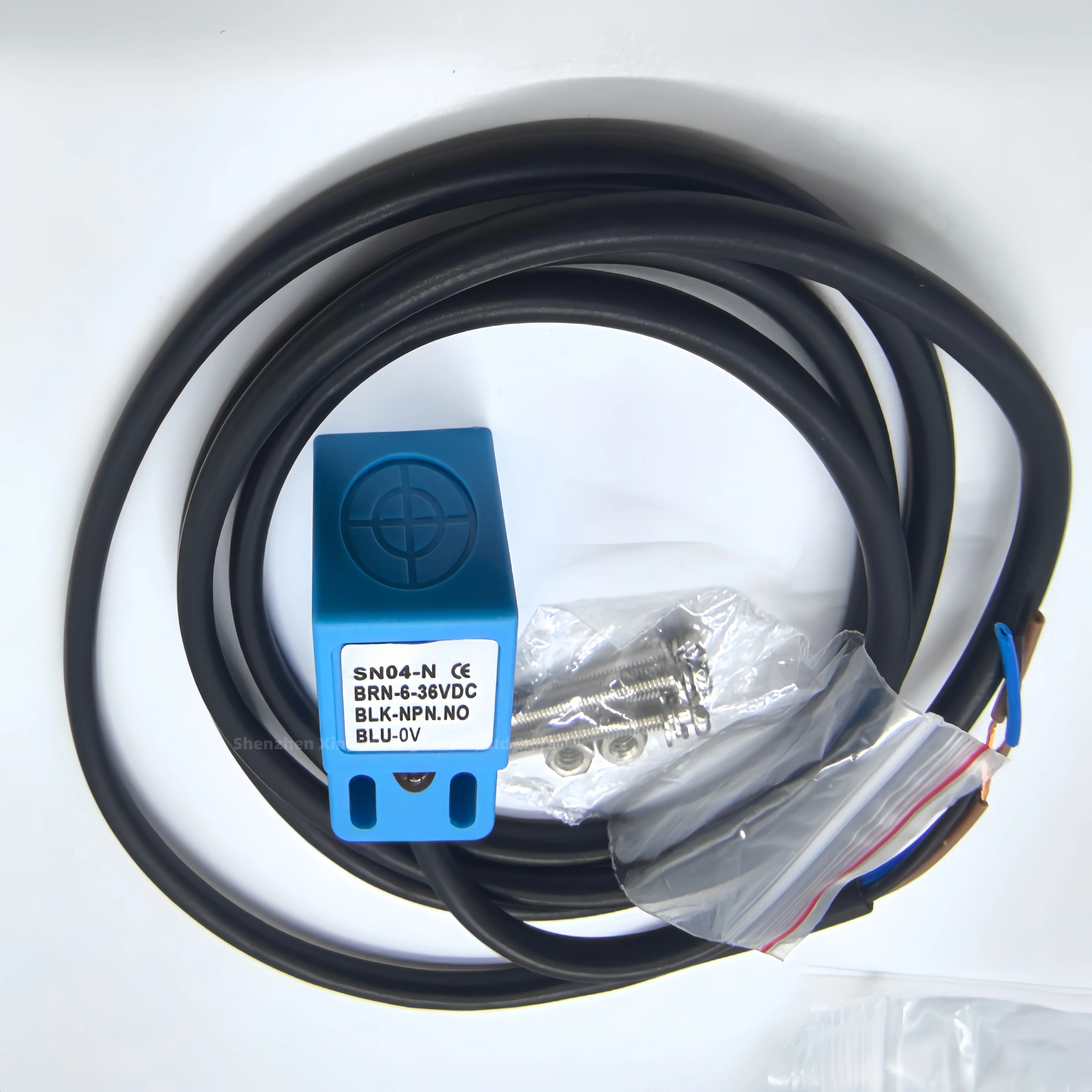 SN04-N NPN Inductive Proximity Switch, 3-Wire Embedded Type, DC 6-36V Proximity Sensor Module, 1m Cable