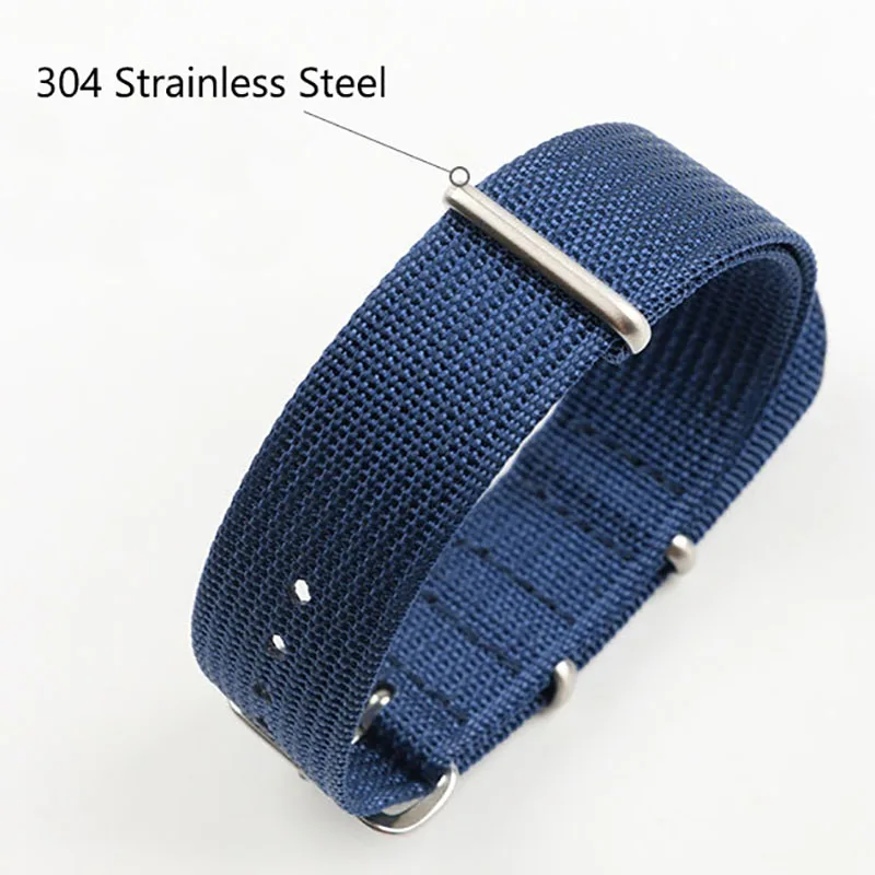 High Quality Nylon Watch Band Waterproof Wrist Strap Military Casual Watchbands18mm 20mm 22mm Replacemen Army Green Sport Straps