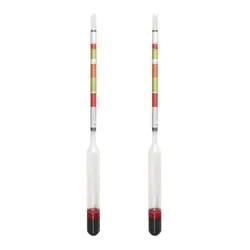 2pcs/set Triple Scale Hydrometer Self Brewed Wine Sugar Meter  Measuring for Home Brewing Making Beer Wine Mead