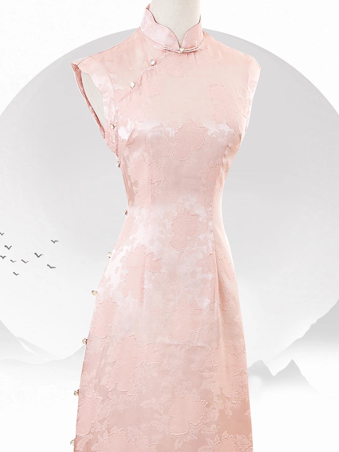 

Новое китайское свадебное платье для молодой девушки в розовом цвете для помолвки и церемонии.