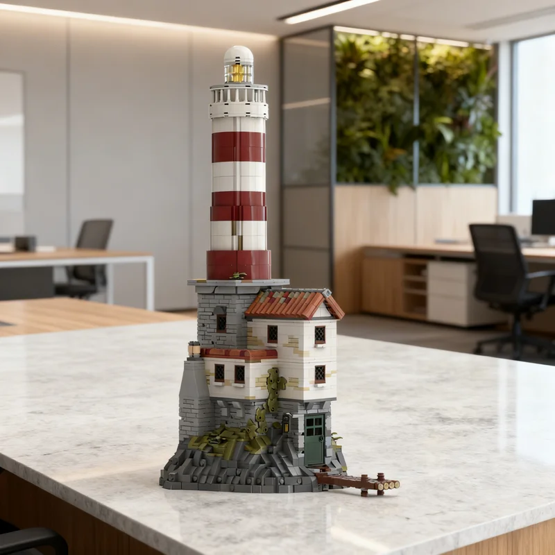 

2065pcs MOC Lighthouse Creator Model Building Blocks Creative DIY Gift Display Decor Assemble Premium Adult Kids Desk Home Toy