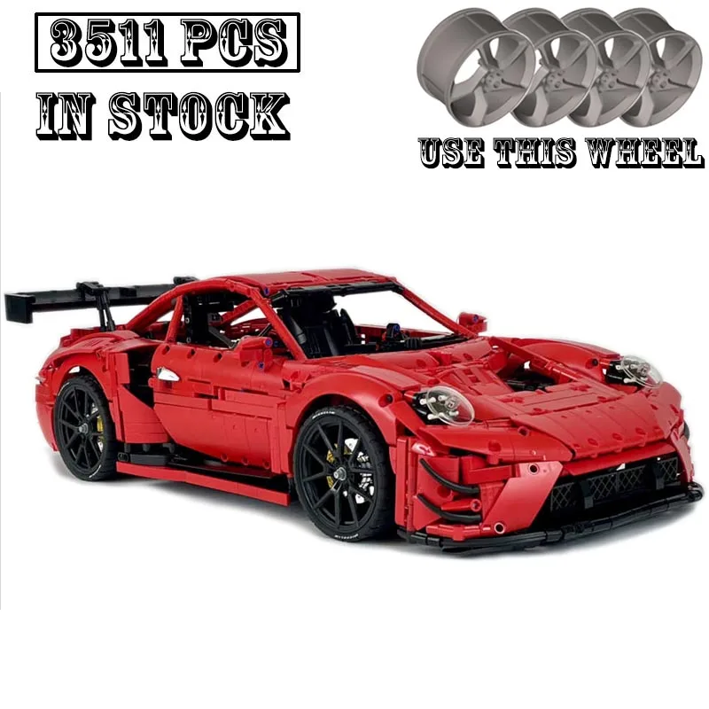 New Technical MOC-182607 TG Supercar 1:8 Scale Racing Car Hypercar Racing Car Model Building Blocks Kids Toys Birthdays Gifts