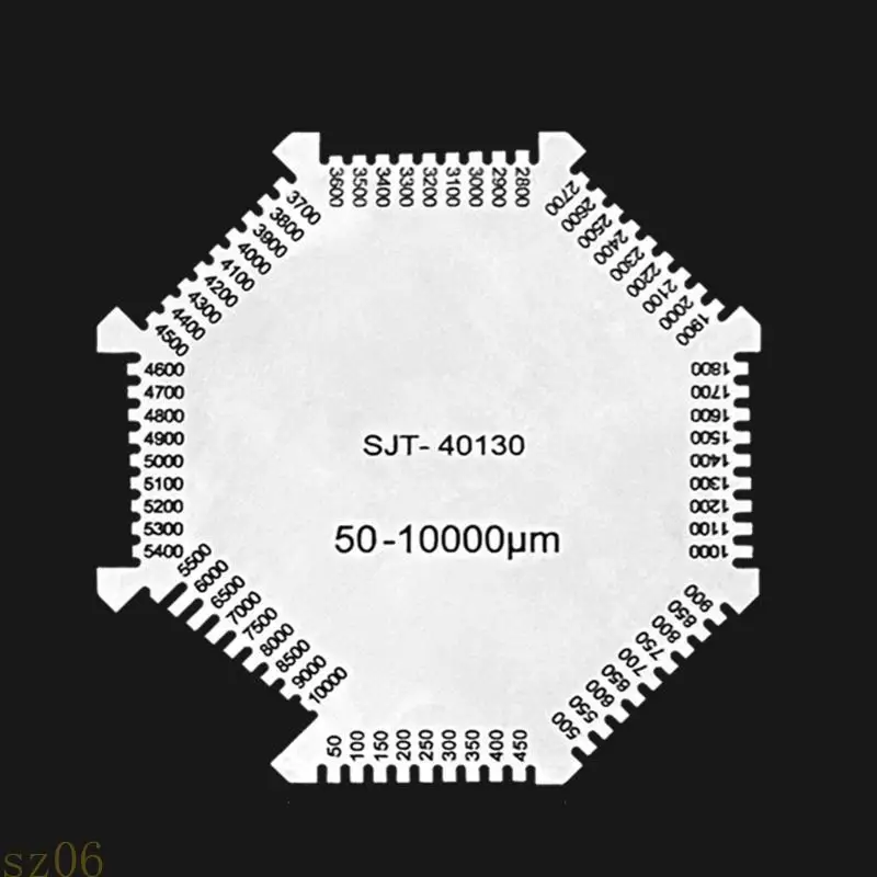 

Q2Q4 Octagonal Wet Film Comb Regulation Wet Film Card 50-10000um Stainless Steel