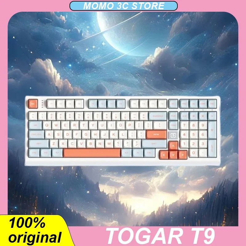 

TOGAR T9 Mechanical Keyboard Wireless Tri-mode 101 Keys Hot Swap RGB Gaming Keyboards PC Gamer Accessories Gift Laptop