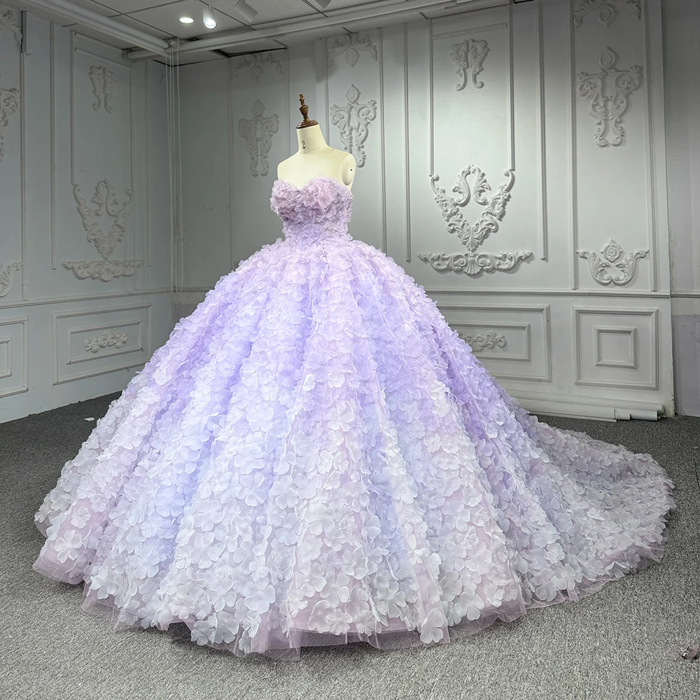 Robes De Quinceanera chics violet bretelles robes De 15 Anos De Dos Piezas vente en gros personnalisé à lacets dos Court Train