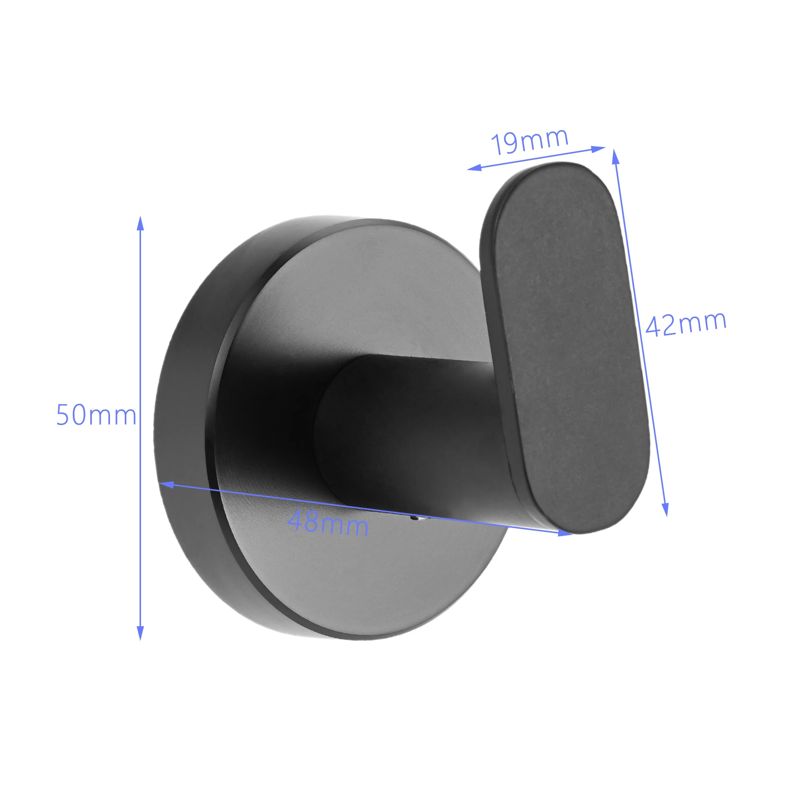 خطاف تعليق المعاطف للحمام مصنوع من الفولاذ المقاوم للصدأ يُعلق على المناشف وخطاف ملابس للحمام والمطبخ والمكتب المصقول بالكروم/النيكل المصقول