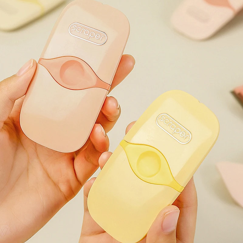 Professional Nail Art Stamping Scraper 1/2Pcs Multifunctional Spatula With Lid Cleaning Shovel For Glue Sticker Residue Remove