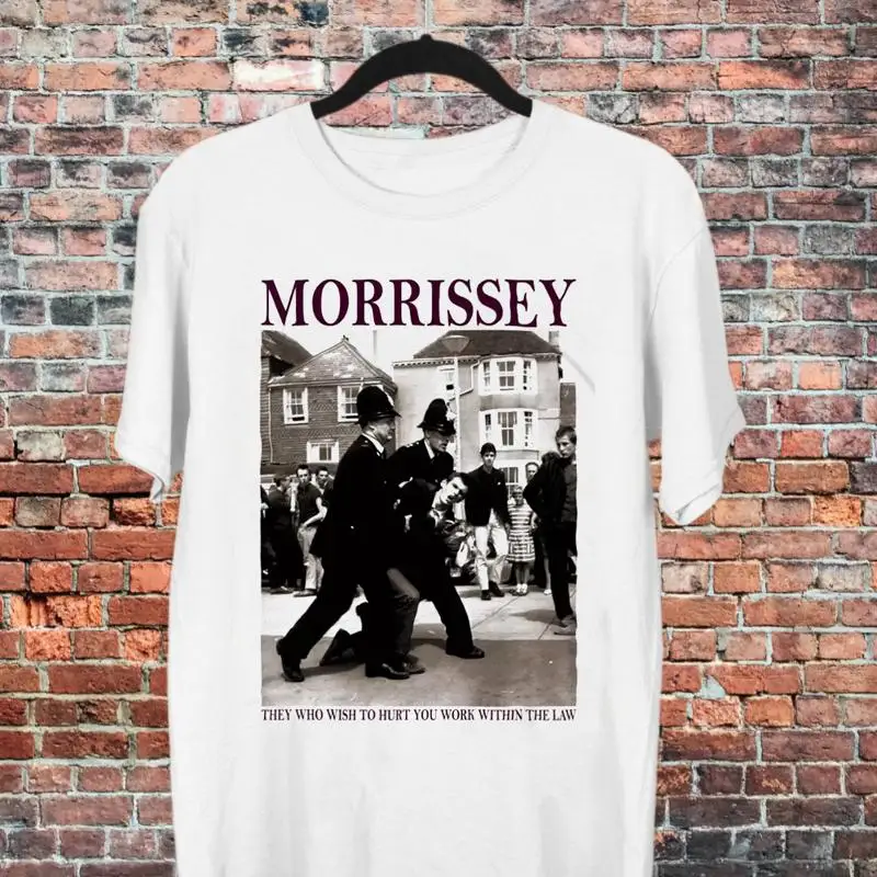 

Синяя хлопковая футболка Morrissey Crashing Bores в полный размер