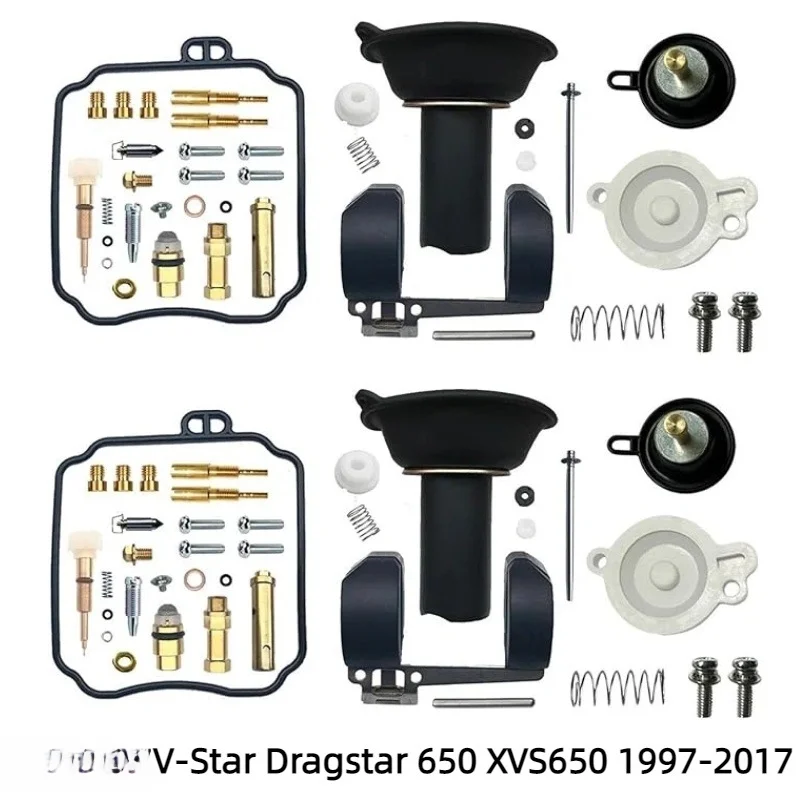 Carburetor Rebuild Kit Diaphragm Float For XVS650 1997-2017 Cruiser Two-Wheel Vehicle
