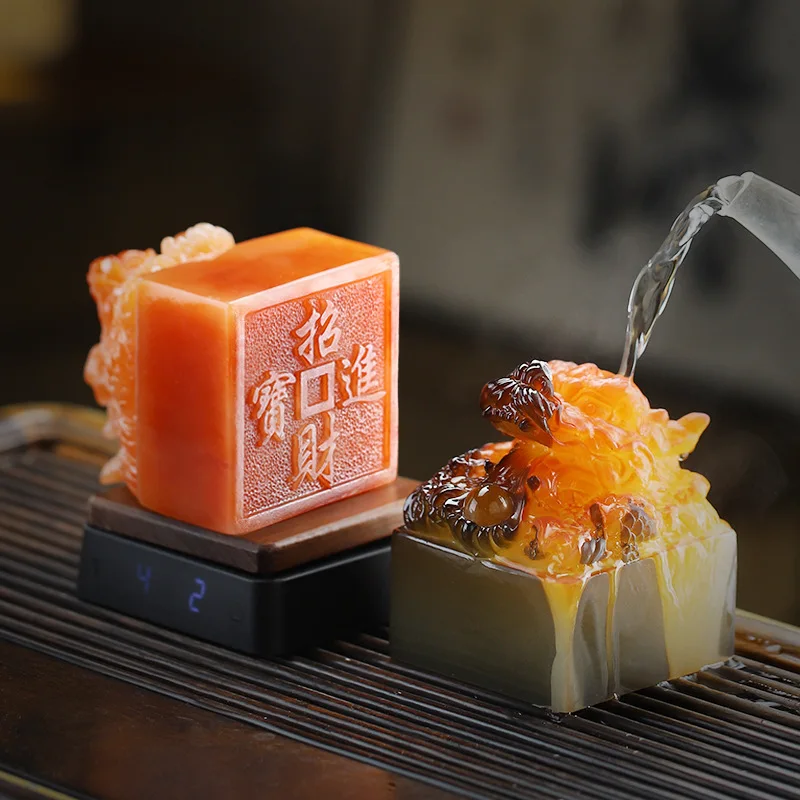 

Декоративные фигурки для чайной церемонии, меняющие цвет, в форме китайского дракона, аксессуары для чайного набора Кунг-фу, декоративные элементы, подарки