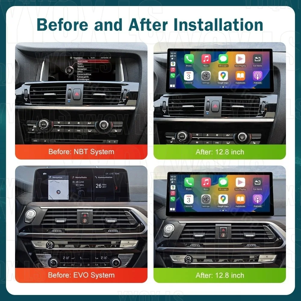 2026 New Linux System 10.25 12.8inch Thin Screen For BMW X3 E83 X4 F26 2011-2017 Wireless CarPlay Auto Car Video Players