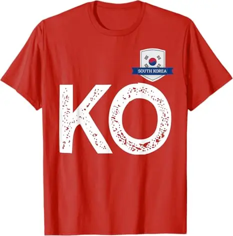 Patriotisches koreanisches Südkorea-T-Shirt, Flagge von Südkorea, koreanische Sportspiele, Sporttrikot, Fußball-Grafik-T-Shirt, Fußballkleidung – Detail 8
