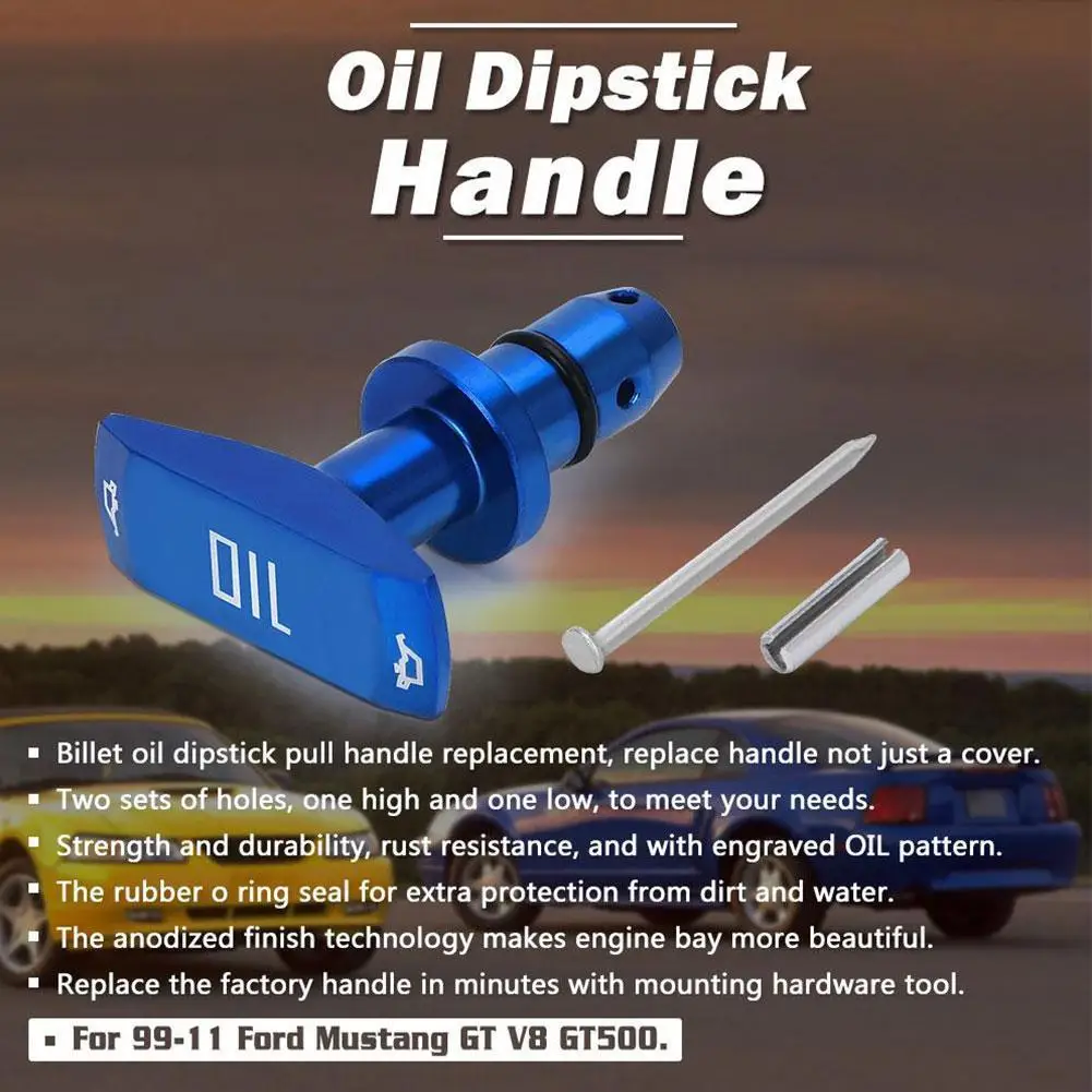 Universal Car Oil Dipstick Pull Handle Automobile Replacement Engine Oil Pullhandle Modification Decoration OT-1014 view 4