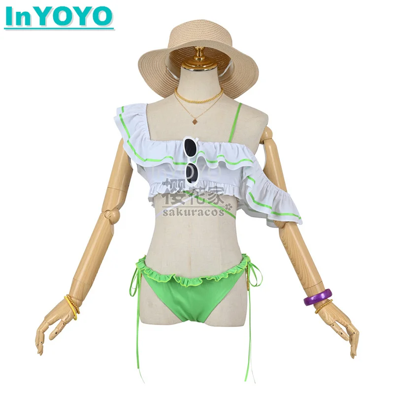 InYOYO LoveLive!Superstar!!Liella Chisato Kanon Sumire Keke Ren Cosplay Costume Summer Ocean Swimwear Swimming Suit Outfit Women