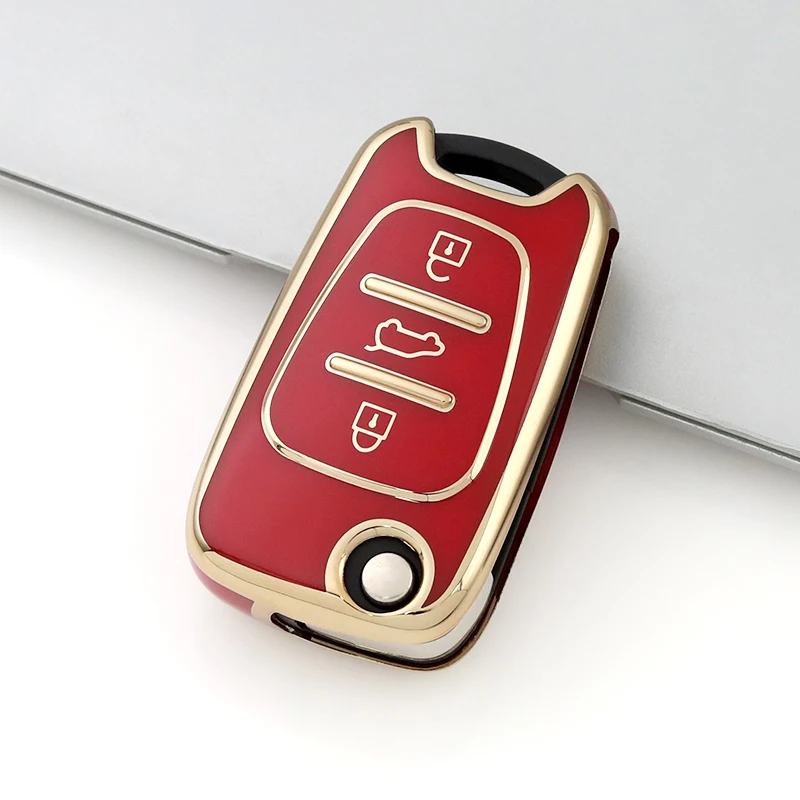 TPU Car Key Case Cover for Hyundai Elantra Accent I20 I30 Ix20 Ix25 Ix35 for KIA Sportage Rio 3 Soul Optima Ceed Pro K5 K2 Pride view 4