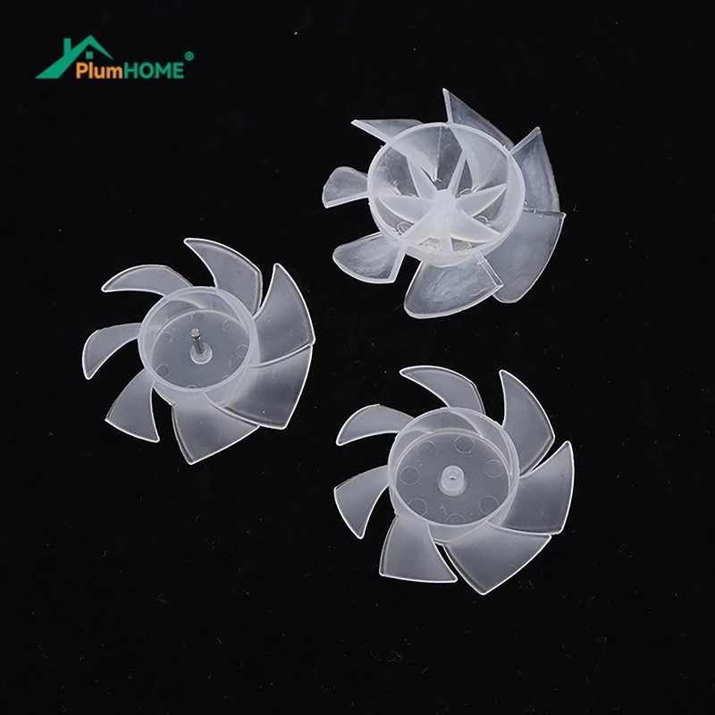 1PC Safe and Small Power Mini Plastic Fan Blade Outside Diameter 35mm/42mm/50mm/65mm 7 Blades for Hair Dryer Motor