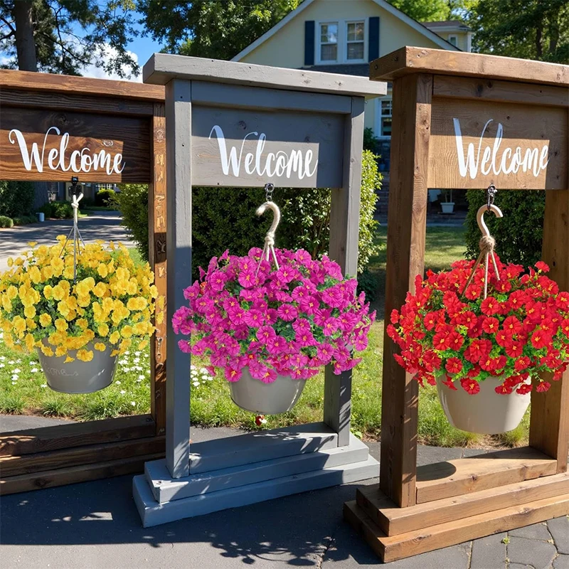 1/4 Stück künstliche Blumen, 35 cm, Eukalyptus-Kunstpflanzenstrauß für Zuhause, Raumdekoration, Veranda, Garten, Hochzeitsdekoration, Blumenkorb – Detail 5