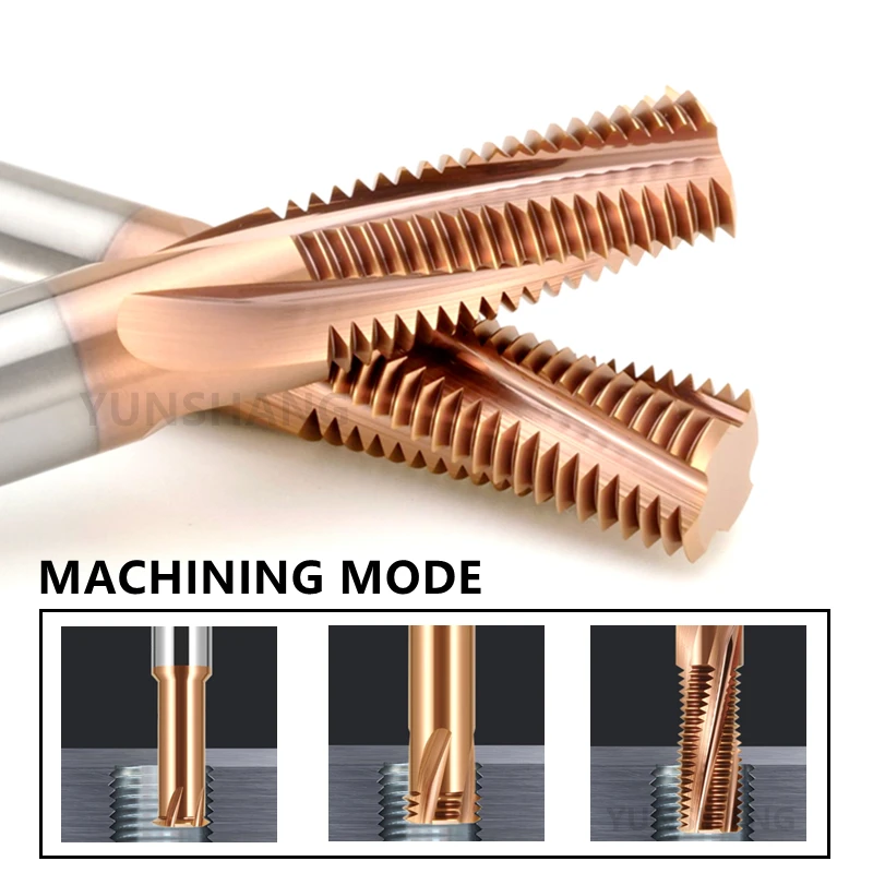 

Резьбовая фреза с 1-3 полным зубом HRC60/HRC65 M1 M1.2 M1.4 M1.6 M2 M2.5-M24 Твердый карбидный инструмент с ЧПУ для обработки алюминиевой стали