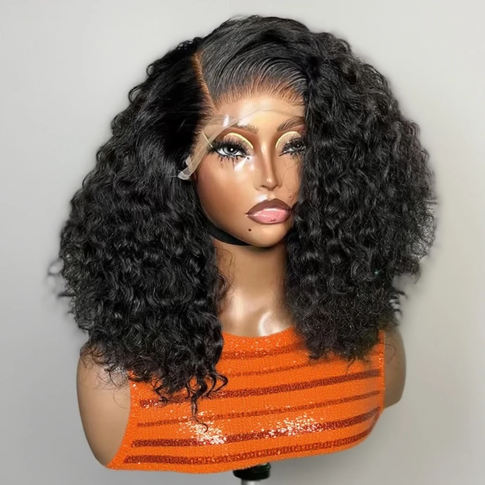 Perruques Bob vague profonde cheveux humains 13x4 13x6 HD dentelle frontale perruques porter Go bouclés perruques de cheveux humains 7x5 perruque sans colle cheveux humains pour les femmes