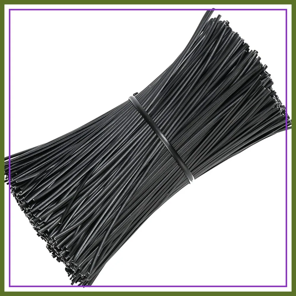 

1000Pcs 4 Inch Plastic Twist Ties for Bags, Plants, Cables, Office and Home Use