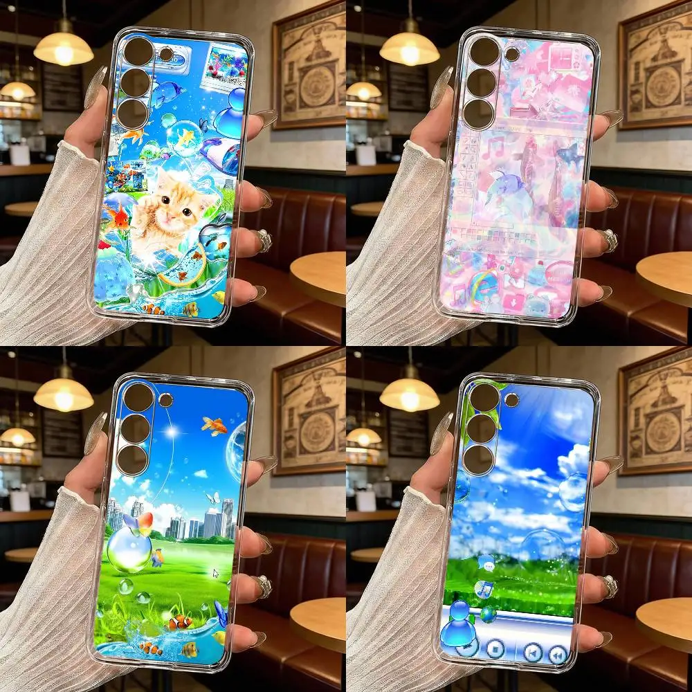 F-Frutiger A-Aero A-Art Phone Case For Samsung Galaxy A71,A70,A52,A51,A40,A30 Transparent Cover