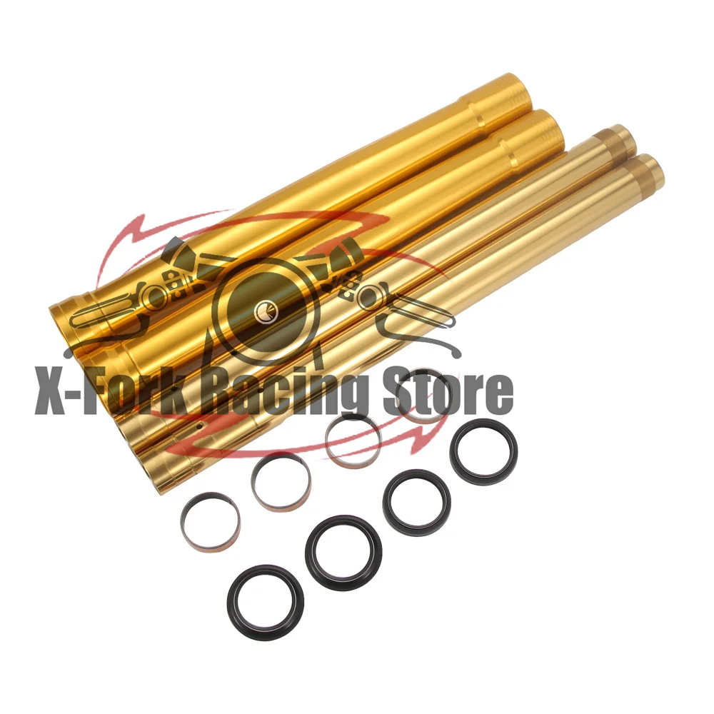 

Gold DLC Front Fork Tubes Set Bushes Oil Seals Kit For Aprilia RS660 2020-2025 2021 2022 2023 2024 2B007918 2B007919 2B007917