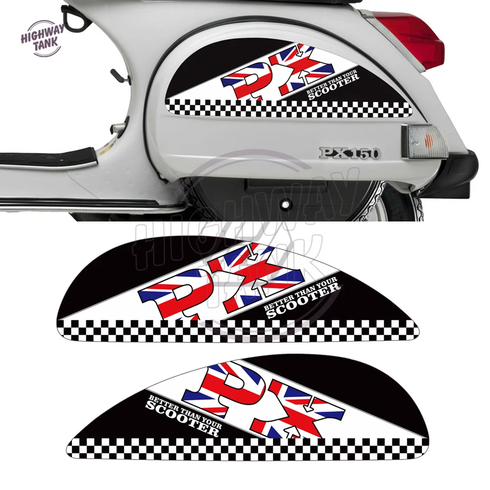

Чехол с наклейками на боковую панель мотоцикла для скутера Vespa PX T5-5