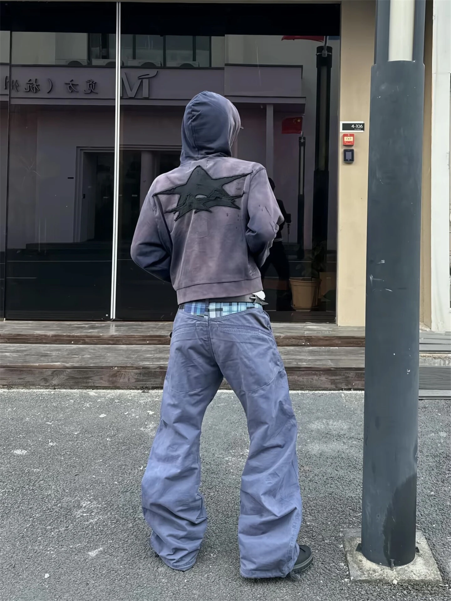 Vintage Washed 3D Printed Wide Leg Pants Men's Loose Long Trousers Knife  Casual Cotton Spring Autumn Fashion