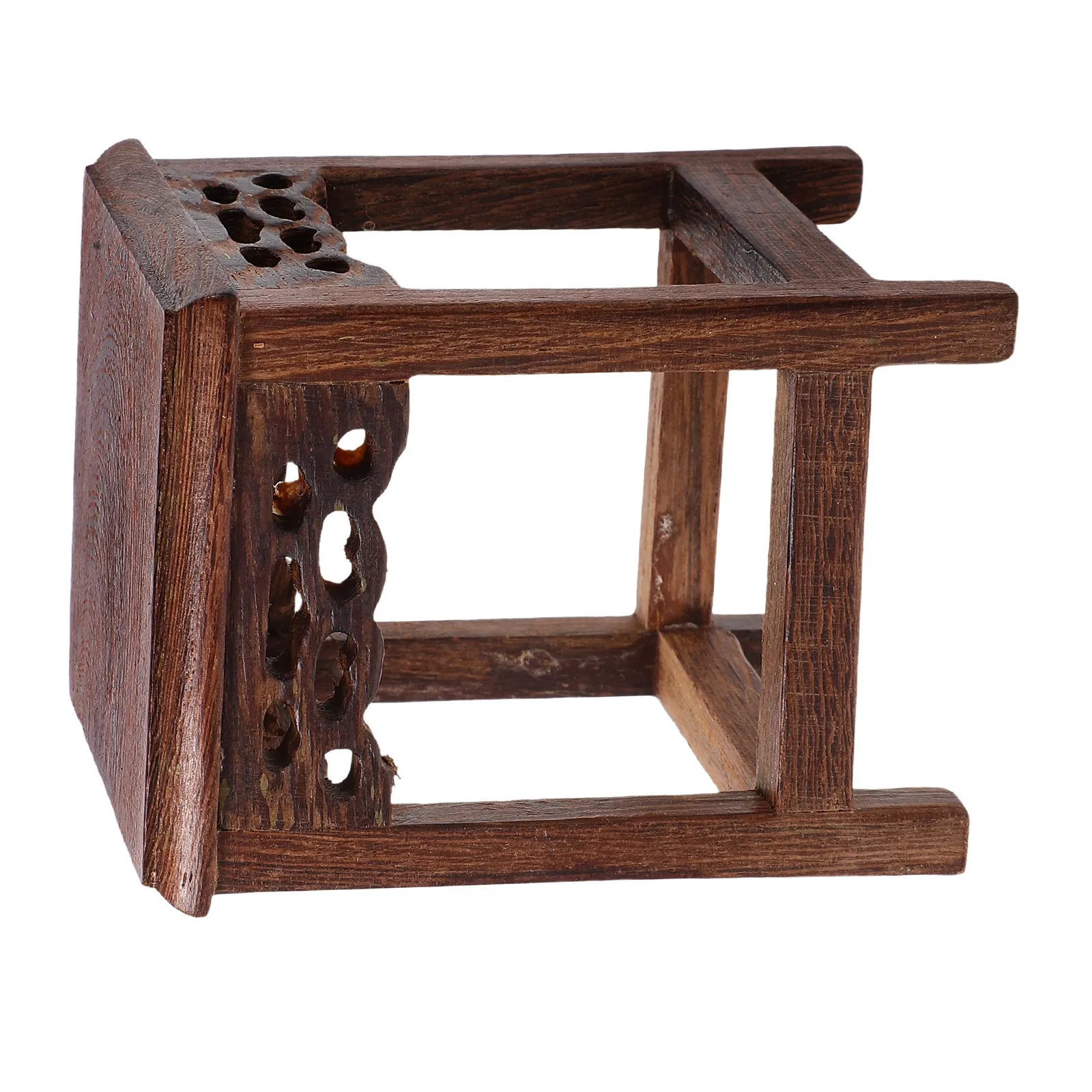 

Деревянная подставка для растений с натуральной текстурой, основание для цветочных горшков, подставка для бонсай, держатель для комнатных растений, деревенский стиль