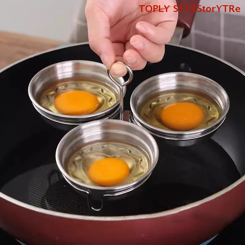 1 szt. Stalowa Forma do Gotowania Jajek na Parze, Pojedyncza Forma do Jajek, Parowar do Jajek, Forma do Jajek Gotowanych na Parze, Narzędzie Kuchenne do Gotowania w Domu, Gadżet Kuchenny