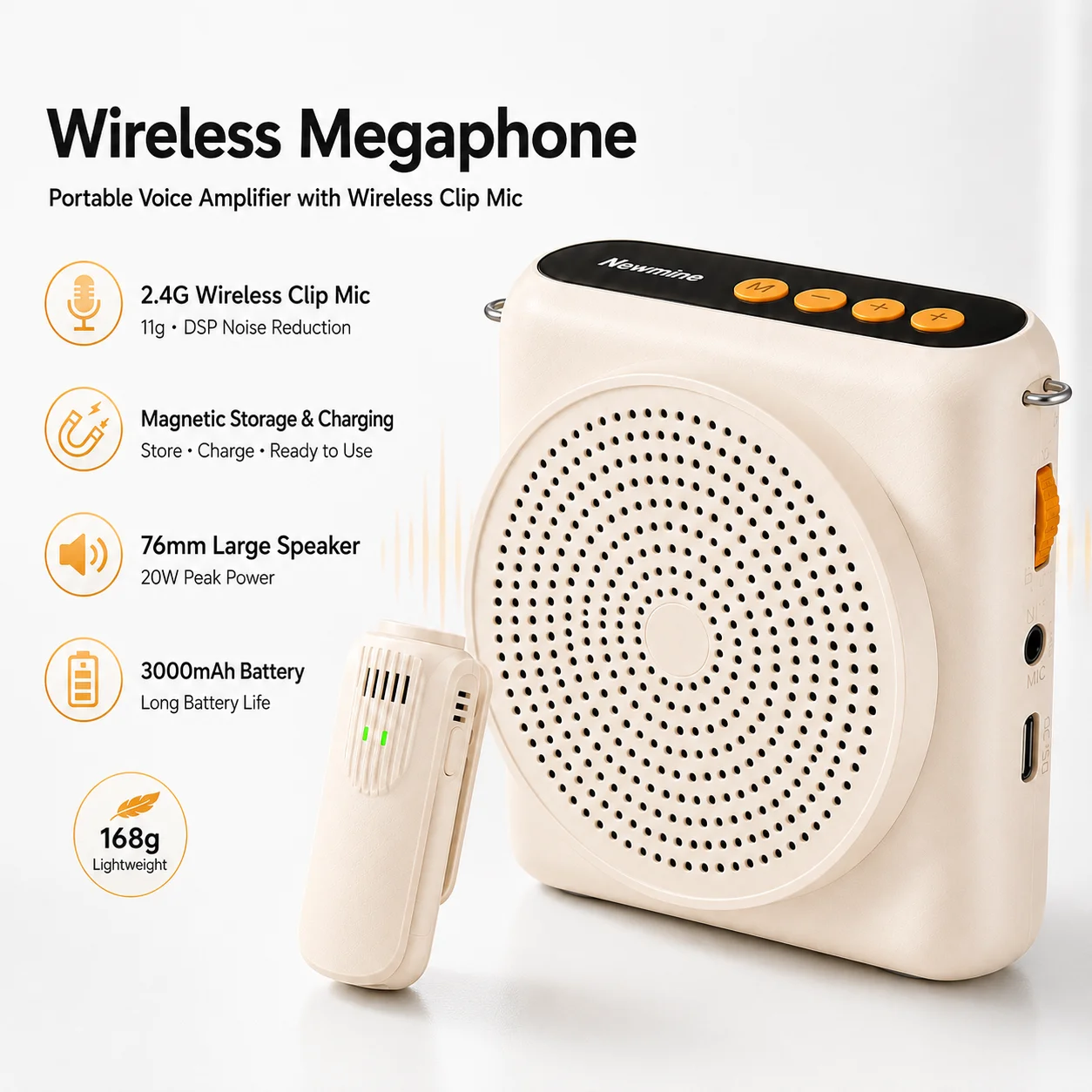 Portable Amplifier Mini - Megafone Portátil Amplificador de Voz Mini