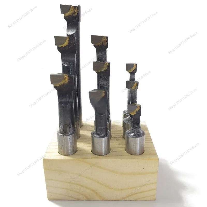 For 9Pcs F1 Boring Tool Holder Set 12mm Shank Diameter Precision Boring Bar Fit for 2 Inch 50mm F1‑12 Boring Head