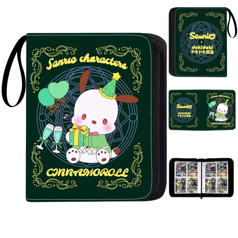 Kuromi My Melody Pochacco Pudding Dog Card Collection Photo Album Loose-Leaf Zipper Business Card Holder Children's Fashion Gift
