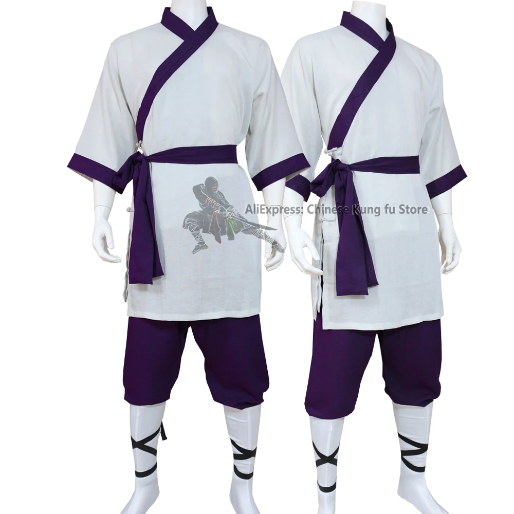 

Custom Tailor Shaolin Kung fu Suit Zen Meditation Buddhist Robes Martial arts Tai Chi Uniforms Cotton Linen