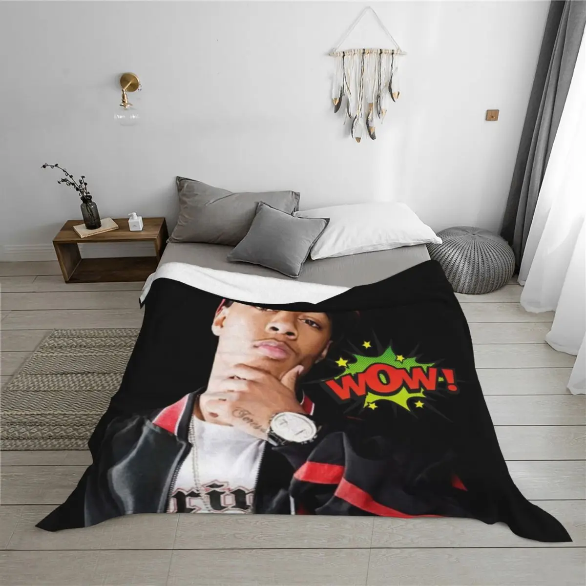 BoW WoW - LiL Bow WoW رمي بطانية بطانيات أرائك الديكور ريتروس اضافية كبيرة رمي بطانيات العلامة التجارية الفاخرة