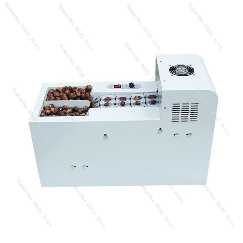 Commercial Fully Automatic Walnut Roasting and Cutting Machine, Multi-functional Nut Processing Device, Walnut Opening