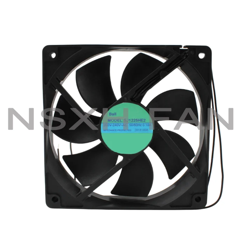 Ventilador de refrigeração do rolamento de esferas, SJ1225HE2, 200-240V, 0.2A, 12025, Novo