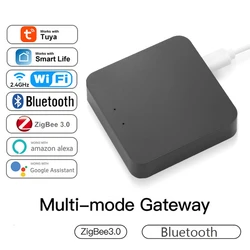 Tuya ZigBee Gateway Bridge Hub inalámbrico multimodo, Control remoto por aplicación SmartLife, Compatible con Alexa, asistente de Google Home