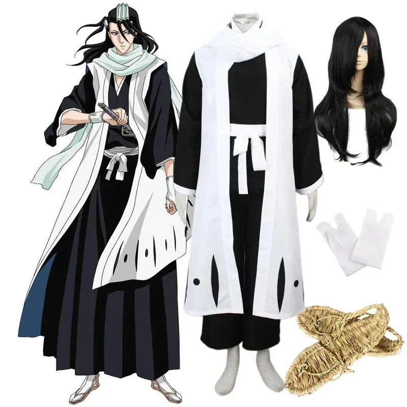 Disfraz de Cosplay de Anime Bleach, Capitán de la Sexta División, Kuchiki Byakuya, Kimono, Uniforme, Traje para Hombre, Halloween, ABC123CosplayAnime, Bleach, 6th Division Captain, Kuchiki Byakuya, Cosplay Costume, Kimono, Uniforme, Suit, Men's, Halloween