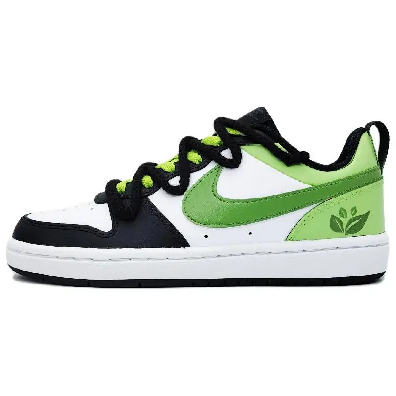 

【Customize】Nike Court Borough Skateboarding Shoes Women's Low-top Green Sneakers shoes BQ5448-115