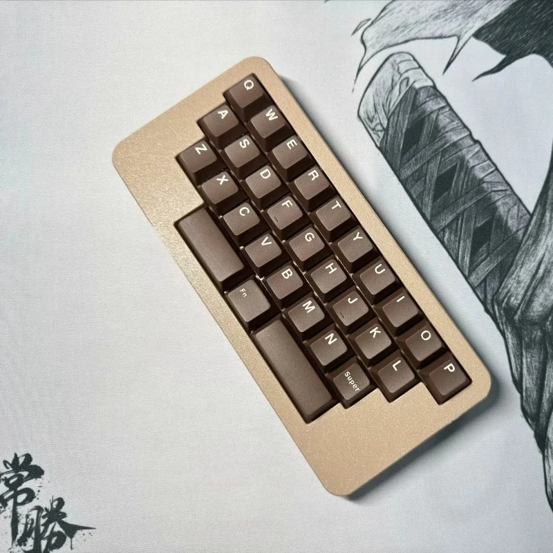 Portable Mini Keyboard 3D Print Case Single Mode Wired Mechanical Keyboard Ergonomics Hot Swap Kit QMK/VIAL Game Gift