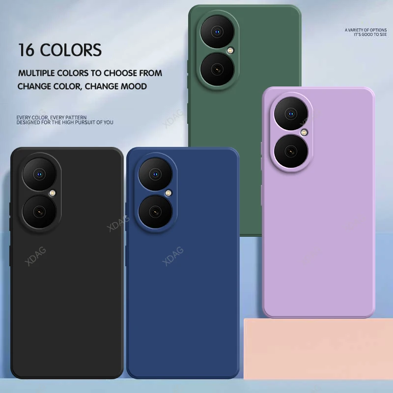 Оригинальный жидкий силиконовый чехол для Huawei Nova Y73 Enjoy 80 Straight Edge Shell, мягкий высококачественный чехол для телефона Carcasas Оригинальный жидкий силиконовый чехол для Huawei Nova Y73 Enjoy 80 Straight Edge Shell, мягкий высококачественный чехол для телефона Carcasas